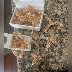 Rose gold wedding LASSO and Rosary